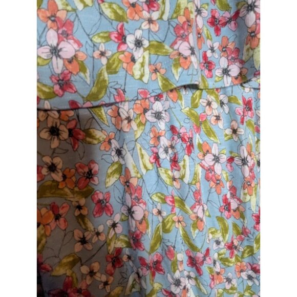 NWT J.Jill Women's Floral Layered Rayon Jersey Dress Sz 4x Boho Resortwear - Picture 5 of 11